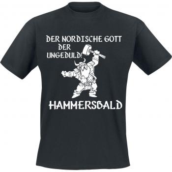Ungeduldige Nordkraft – Hammersbald Funshirt, Herren, Schwarz, M bis 4XL