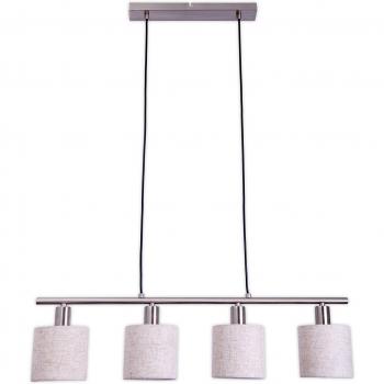Maron 4-Light Pendant Lamp in Natural Fabric