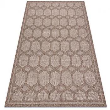 Sisal Diamond Floor Covering – Beige, 180x270 cm (Flat Woven)