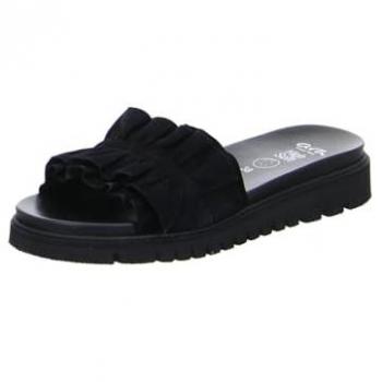 Ara Pantolette »KENT« – Schwarze Keilabsatz‑Sommer‑Schlappen für Damen