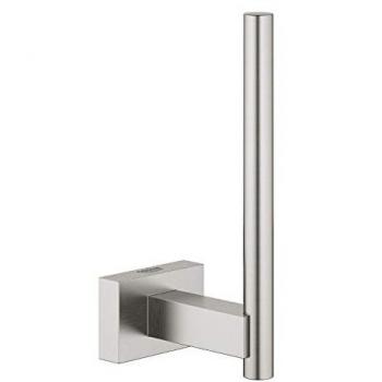 Grohe Essentials Cube Toilettenpapierständer 40623DC1 supersteel, verdeckte Befestigung