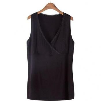 Soutien-gorge débardeur pour femmes enceintes, côté froncé, mode étalé Y15 – Été Modal