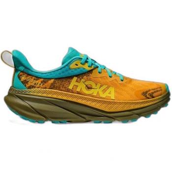 HOKA Men's Challenger ATR 7 GTX Hiking Shoes in Golden Yellow/Avocado, Size 8 (UK)