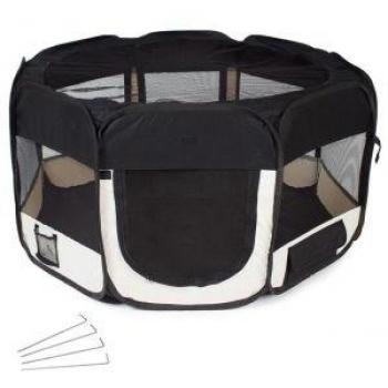 Box per animali cuccioli pieghevole 125 x 125 x 64 cm