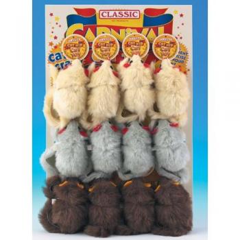 Classic Clockwork Cat Toy with Furry Catnip Mouse