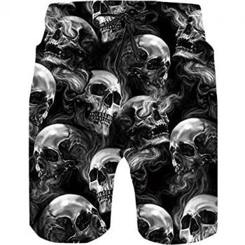 Loveternal Herren‑Badeshorts „Hawaii‑Grafik“ – 3D Kurz-Short, schnelltrockend