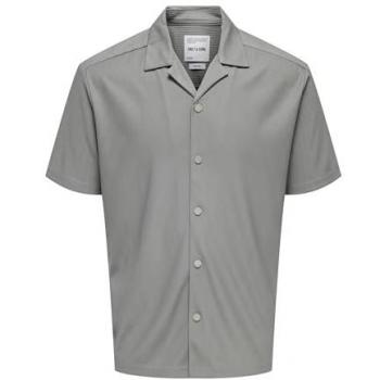 Only & Sons Plissiertes Hemd mit Reverskragen