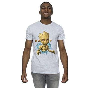 Grey Guardians of the Galaxy Groot Print Tee – Size L