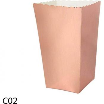 Boîtes à Popcorn Licorne en Or Rose, 6 pièces