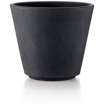 Vaso Ribeira in Plastica 100% Antracite 50 cm