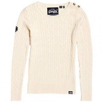 Superdry Maglia a Maglia Giallo Numero 46