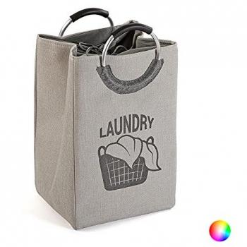Cesto de Ropa Sucia Estilo Minimalista 30x55x36 cm Gris Claro