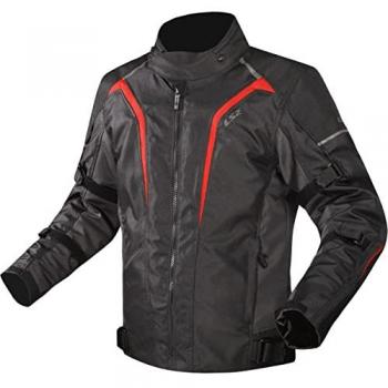 Giacca Tessile Moto Impermeabile LS2 Sepang Nero Grigio Rosso M