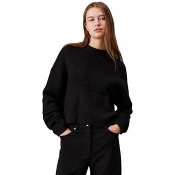 Calvin Klein Jeans Damenpullover mit Intarsia-Design