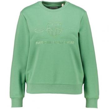 Small GANT Women’s Shield Sweatshirt – Dusty Green Tonal Archive