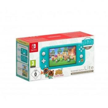 Console Nintendo Switch Lite Turquoise avec Animal Crossing: New Horizons