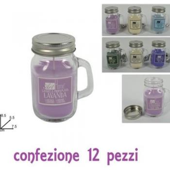 Candele in Barattolini di Vetro con Manico