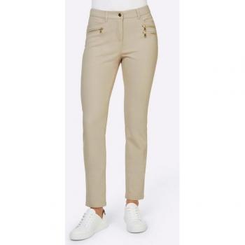 HEINE Miedereinsatz-Stretchhose – 15 % Elasthan, 85 % Polyamid – Unifarben – Damen – Größe 40