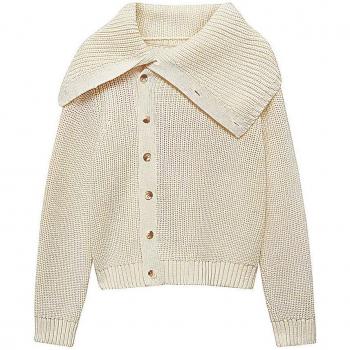 Mango Women's Ecru Bonchini Sweater Size L