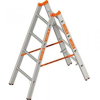 Escalera Layher de Peldaños Estrechos y Acceso Doble