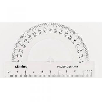 Rötring 10 cm Halbkreis-Winkelmesser S0221230