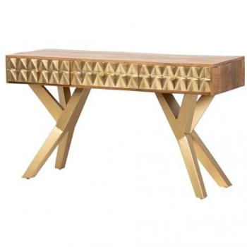 Consola Mumbai 140x45x80 Cm Madera Metal