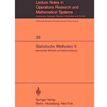 Statistische Methoden II: Mehrvariable Methoden und Datenverarbeitung (Lecture Notes in Economics and Mathematical Systems)
