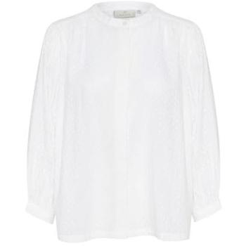 M Size Kaffe Cropped Mandarin Top