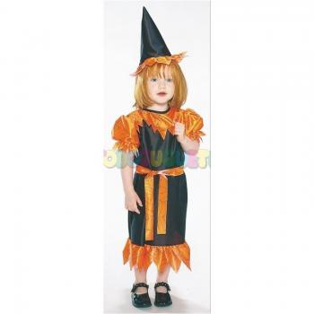 Disfraz de Halloween Bruja Naranja 1-2 Años