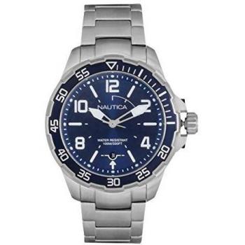 Nautica Men's Classic Analogue Quartz Watch, Leather Strap (Model Number: NAPPLH003)