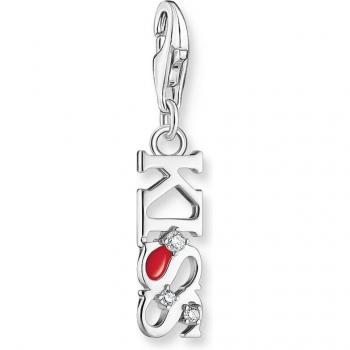 Piedra Kiss: Charm de Plata con Brillo Blanco