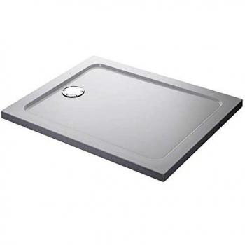 Mira Showers' Flight Low Profile rectangular shower tray, measuring 1200 x 760 mm, in white