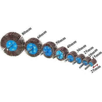 6mm Shank Sanding Flap Wheel 80 Grit