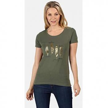 Regatta T-Shirt 100% Coton Organique écologique FILANDRA IV Femme, Thyme Leaf, 2XL