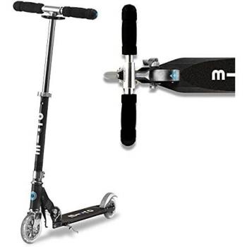 Monopattino leggero e maneggevole con 2 ruote, adatto per bambini ed adulti, Micro Sprite nero