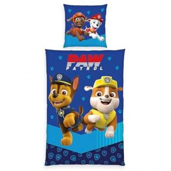 Herding Paw Patrol Bettwäsche 135x200cm, 2-teilig, mit Knopfleiste und Superhelden-Motiven