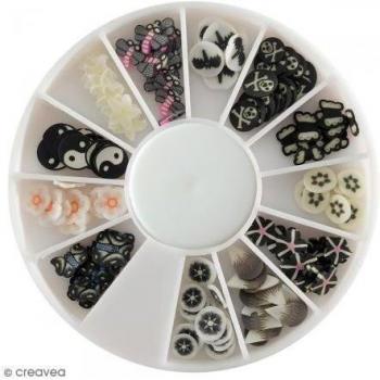 Mini Black and White Cane Discs