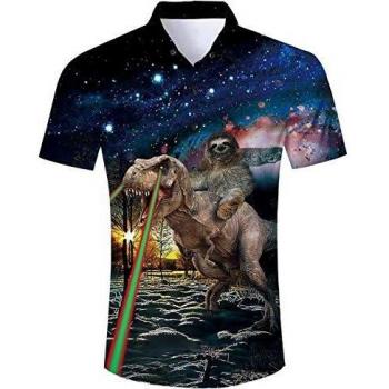 Angry Dino Beach Shirt