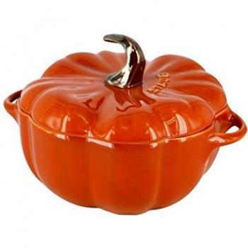 Staub Cocotte 12 cm, Kürbis, Schwarz, Keramik