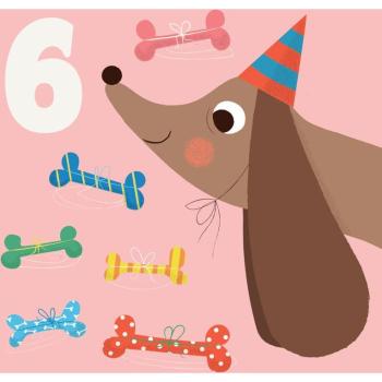 Cadeau Fido: Carte d’Anniversaire Os Six London