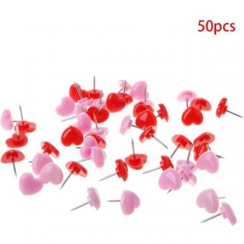 Plastic Heart Push Pins