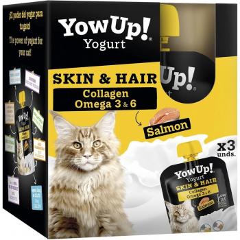 YowUp! Lachsjoghurt für Katzen 3x85g Haut und Haar