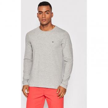 Tommy Hilfiger Camicia a Manica Lunga Grigio Slim Fit