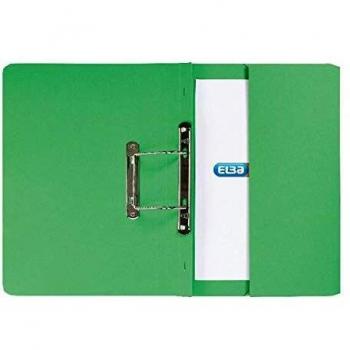 Elba Spring Pocket File Mediumweight Foolscap Green (Pack of 25) 100090147