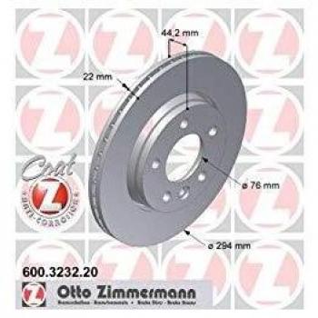 ZIMMERMANN Bremsscheibe hinten VW, BENTLEY 600.3232.20