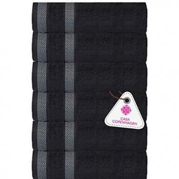 Maison Scandinave – Pack 6 serviettes de bain grises Rayures