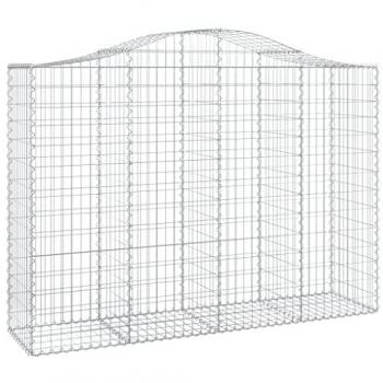 Paniers à Gabions Arcés VidaXL – 50 pièces, 200 × 50 × 140/160 cm, fer galvanisé