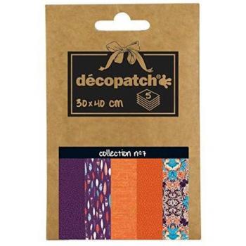 Decopatch Paper Assortment No. 7, 30x40cm, 5 Sheets