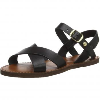 Lavell Dune Damen Schwarzer Lederriemen Sandalen – EU 36