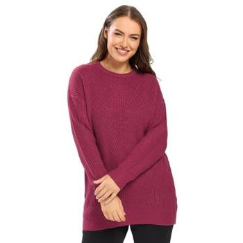 Wine‑Tide Knitted Wrap, Women's Size 18-20